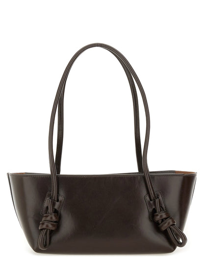 Brown Calf Leather Shoulder Bag