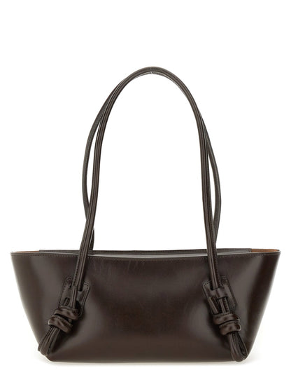 Brown Calf Leather Shoulder Bag
