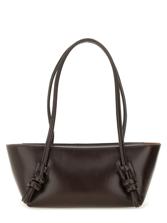 Brown Calf Leather Shoulder Bag