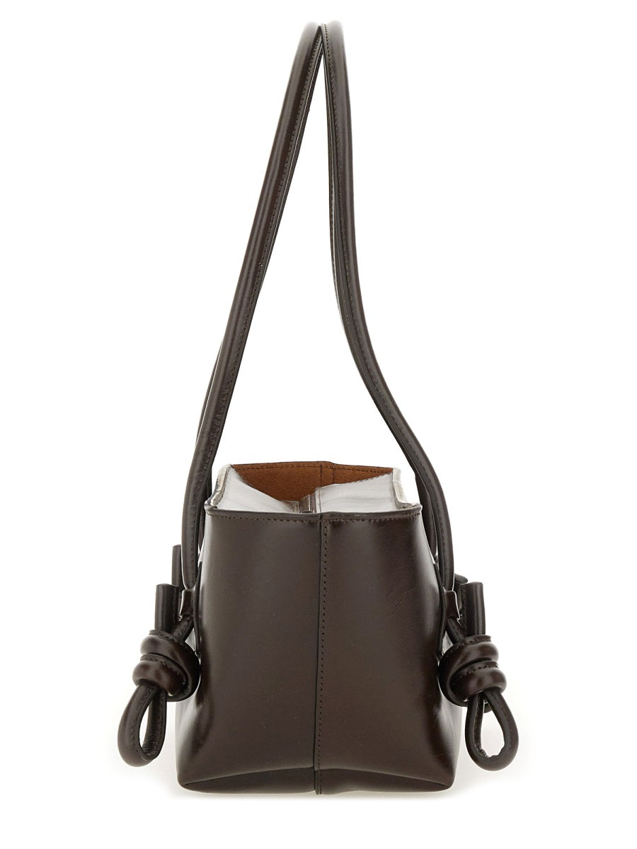 Brown Calf Leather Shoulder Bag
