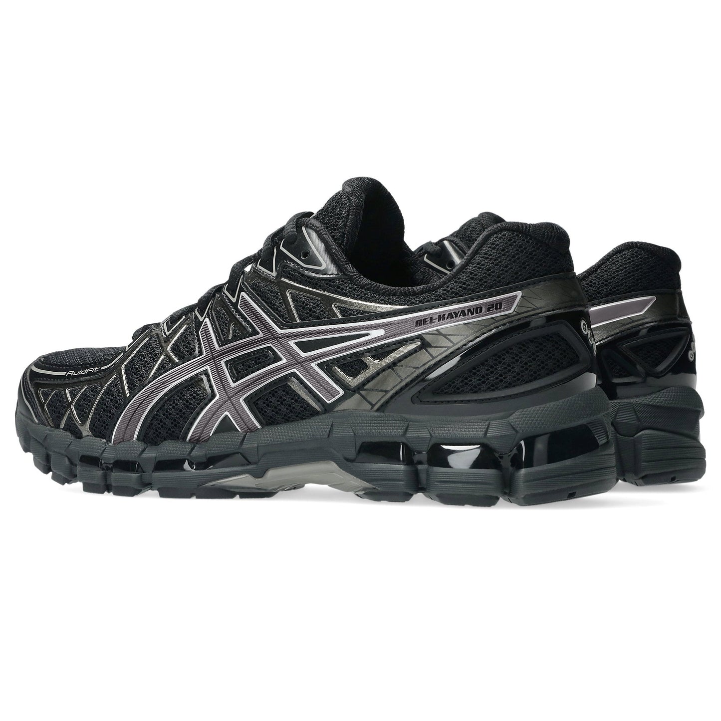 Men's Asics GEL-Kayano 20 - Black/Clay Grey