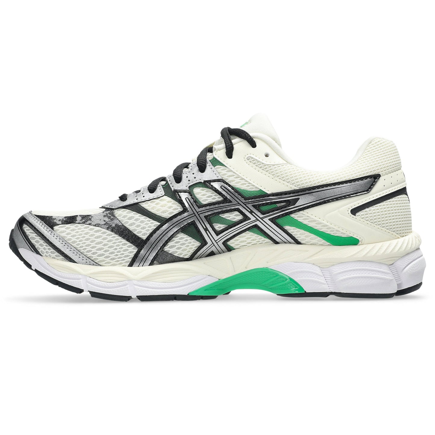 Men's Asics GEL-Cumulus 16 - Ivory/Pure Silver/Green