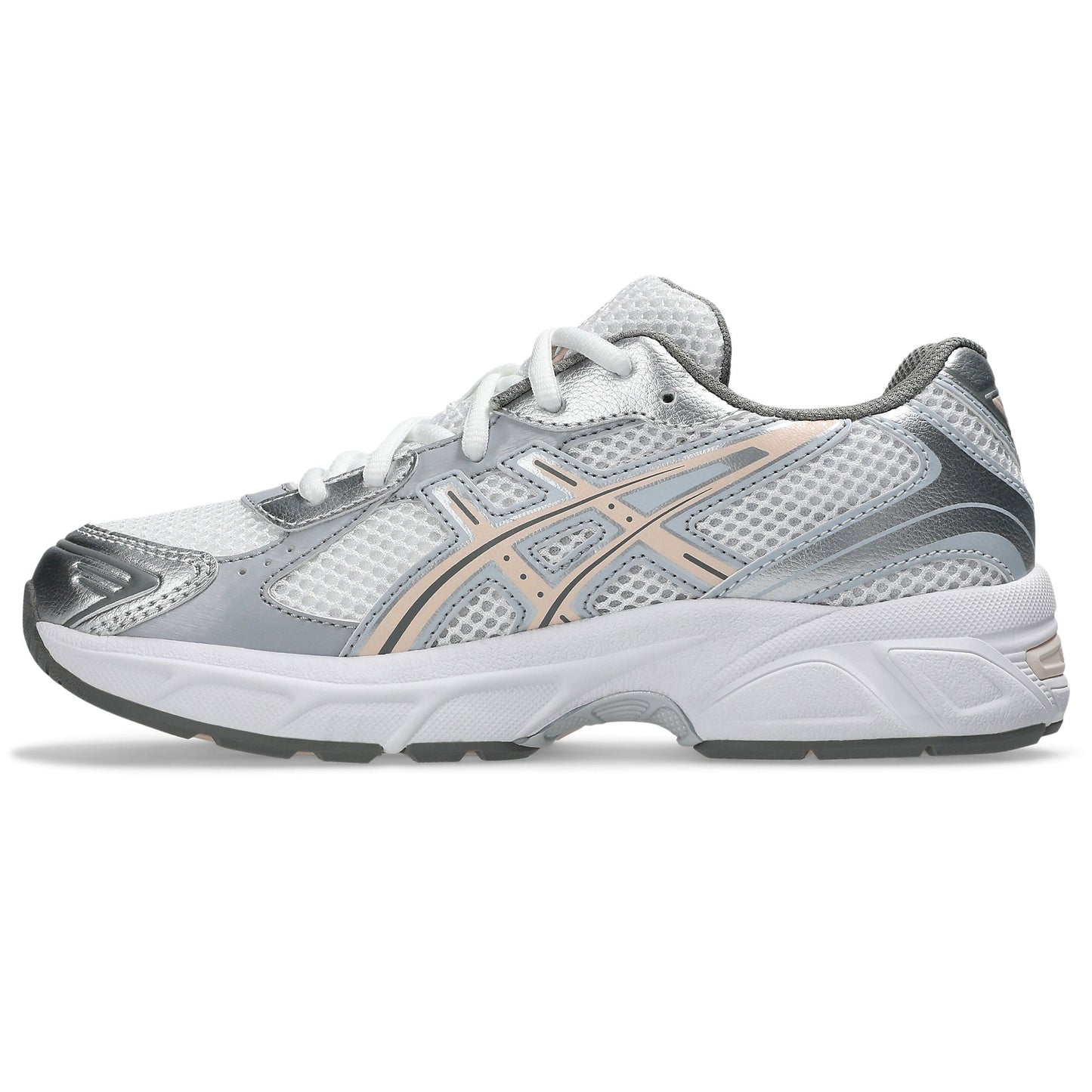 Grade School Asics GEL-1130 - White/Pearl Pink