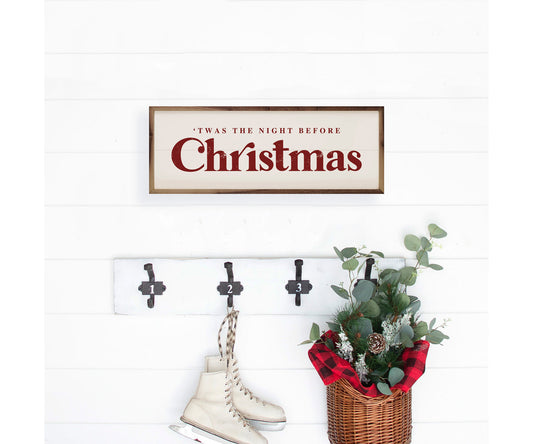 Kendrick Home Twas The Night Before Christmas Red With White