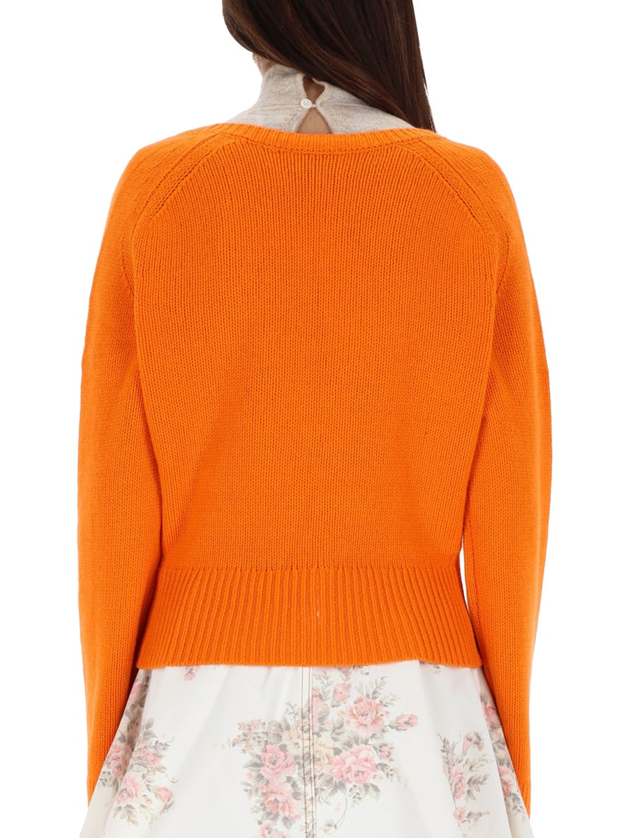 Cashmere Sweater in Orange