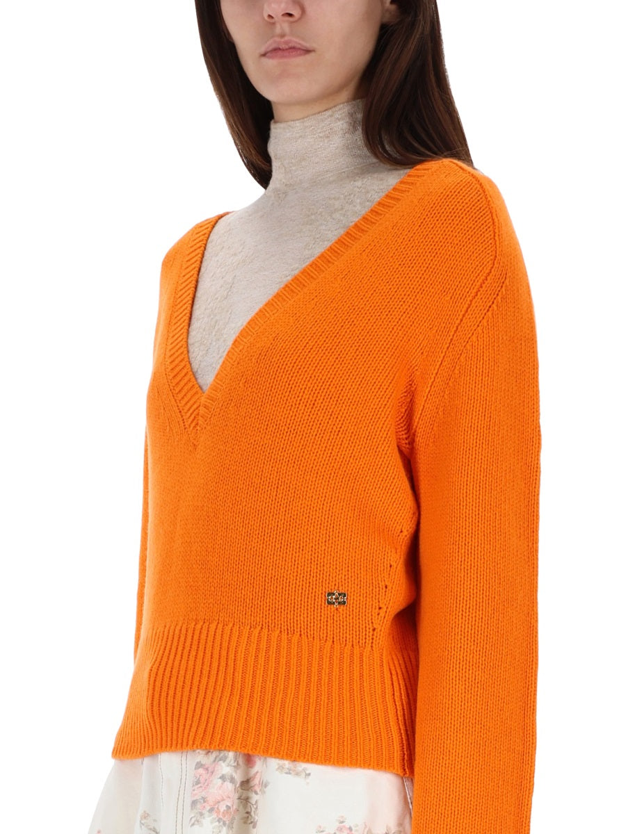 Cashmere Sweater in Orange