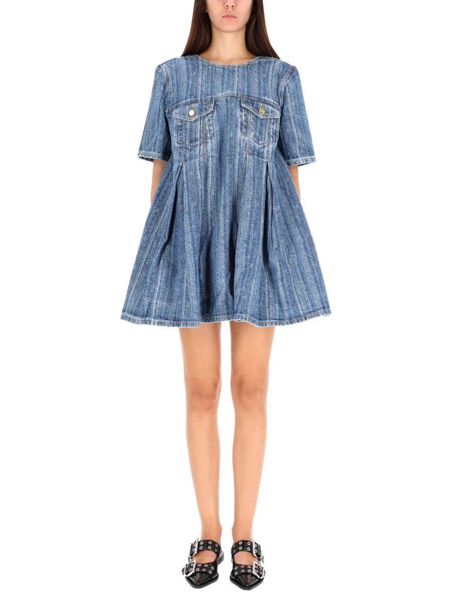 Ganni Denim Dress Made of Organic Cotton