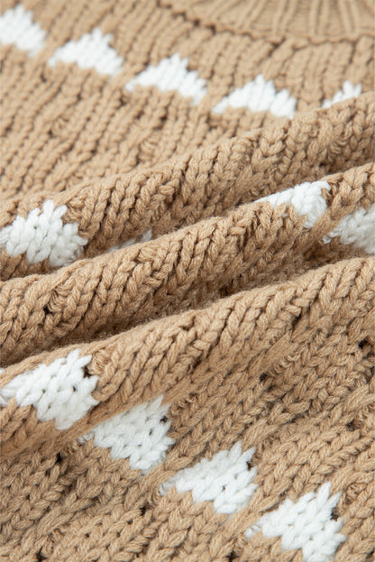 Threaded Pear Avery Puff Sleeve Baggy Sweater