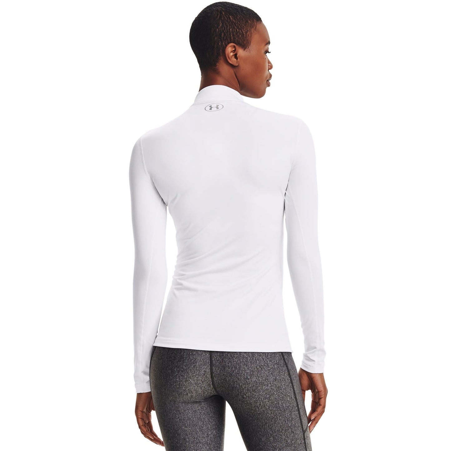 Under Armour Womens UA Coldgear Fitted Long Sleeve Mock - White