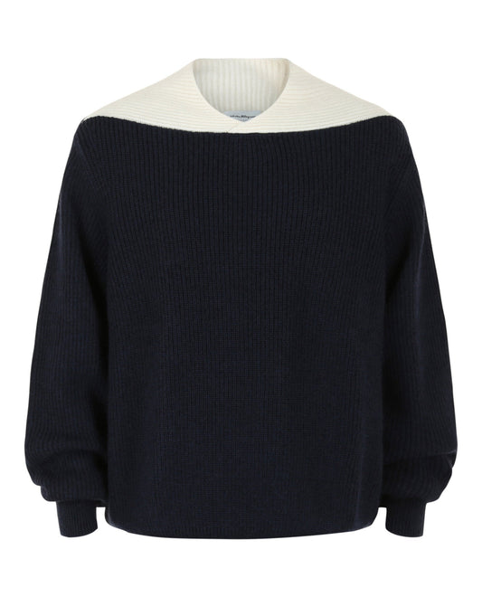 Ferragamo Two-Tone Knit Sweater