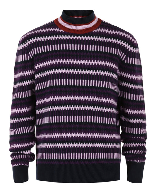 Ferragamo Striped Cashmere-Blend Sweater