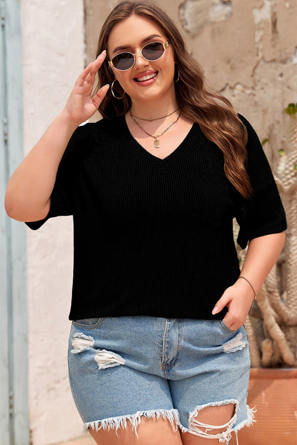 Threaded Pear Maisie Shoulder T Shirt PLUS T-Shirt