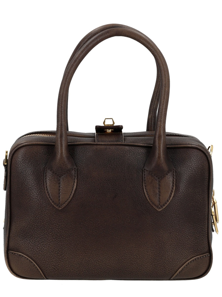 Handbag LIFE Brown Leather