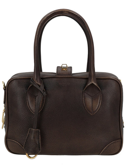 Handbag LIFE Brown Leather