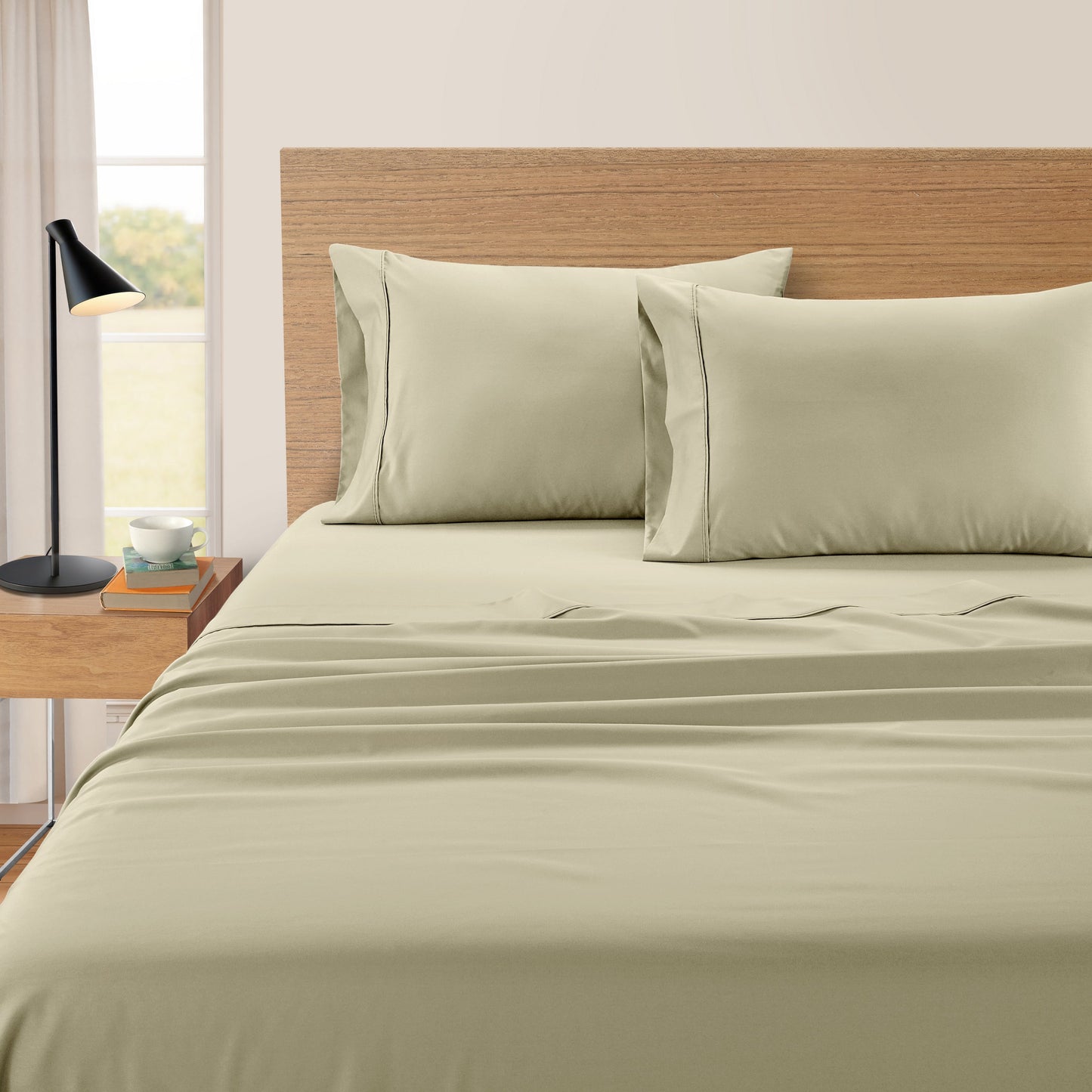 Kathy Ireland 500 Thread Count Tencel Cooling Cotton 4-Piece Sheet Set