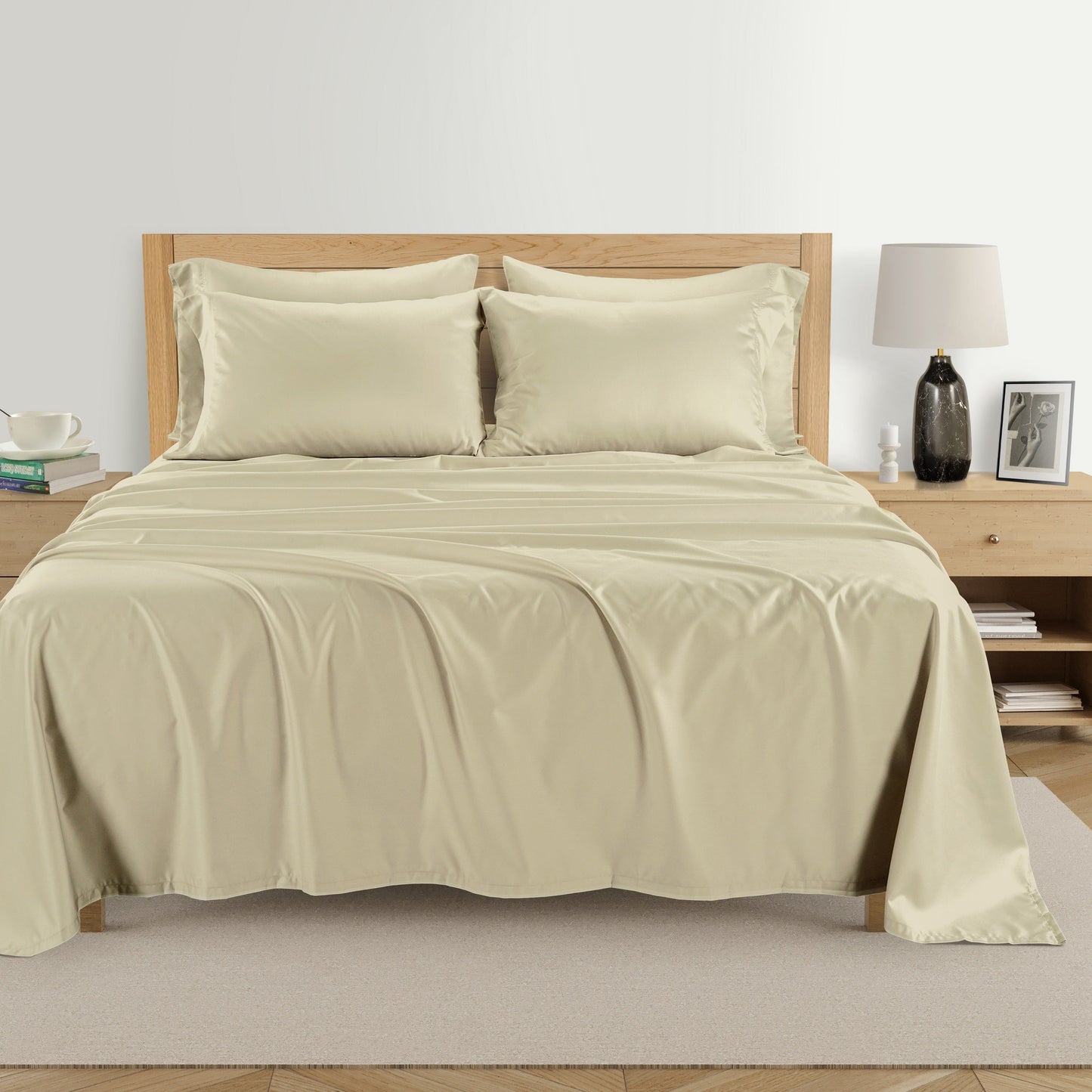 Kathy Ireland 1000 Thread Count Egyptian Cotton Rich 6-Piece Sheet Set