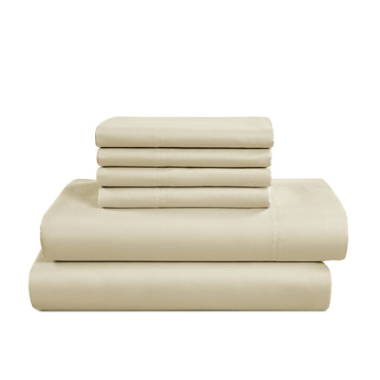 Kathy Ireland 1000 Thread Count Egyptian Cotton Rich 6-Piece Sheet Set