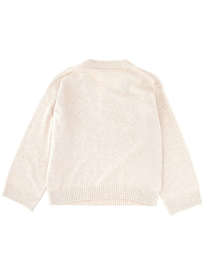 Logo Sweater in Beige