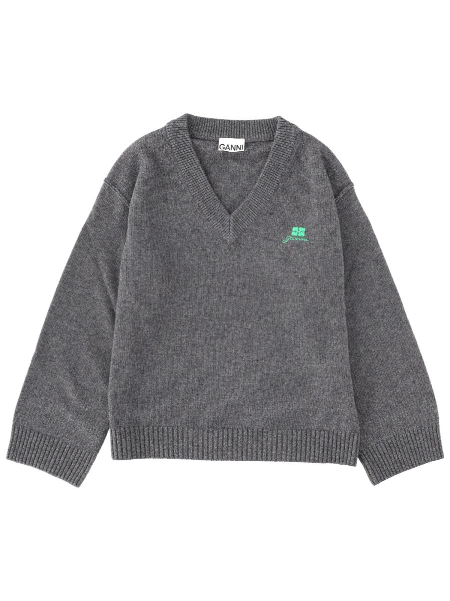 Logo Sweater in Grey
