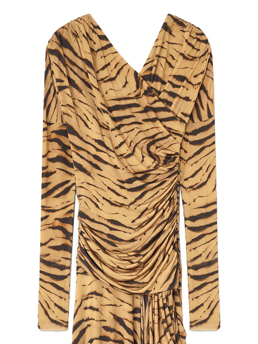 Long Dress With Zebra Print