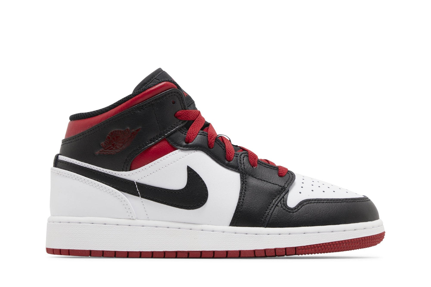 Grade School Air Jordan Retro 1 Mid 'Gym Red Black Toe (Gs)'