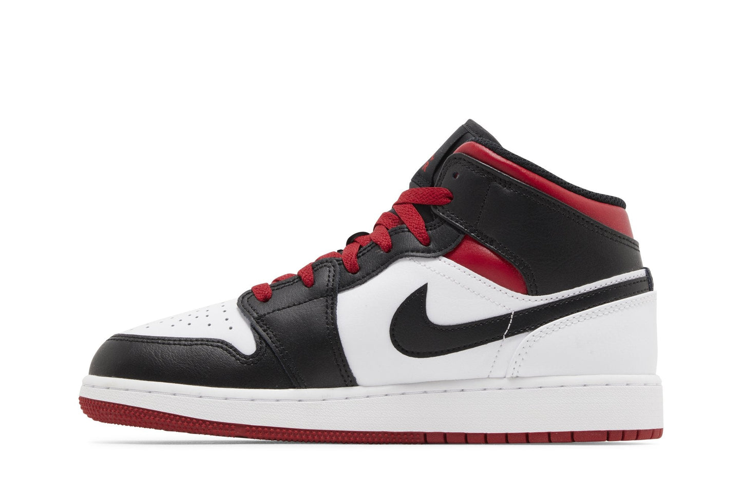 Grade School Air Jordan Retro 1 Mid 'Gym Red Black Toe (Gs)'