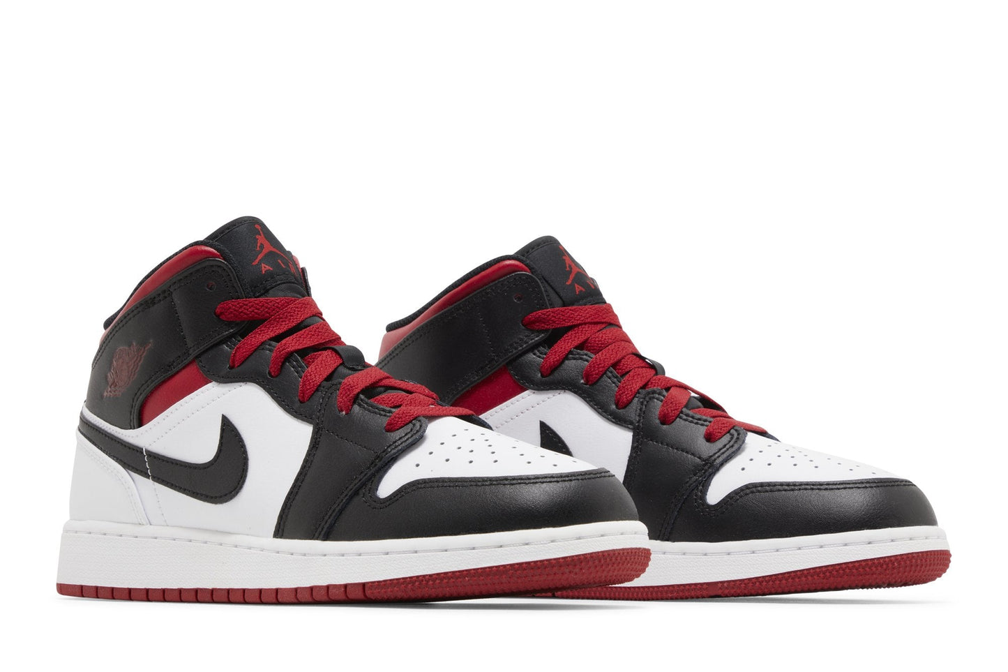 Grade School Air Jordan Retro 1 Mid 'Gym Red Black Toe (Gs)'