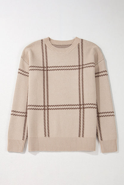 Threaded Pear Madison Knitted Drop Shoulder Sweater