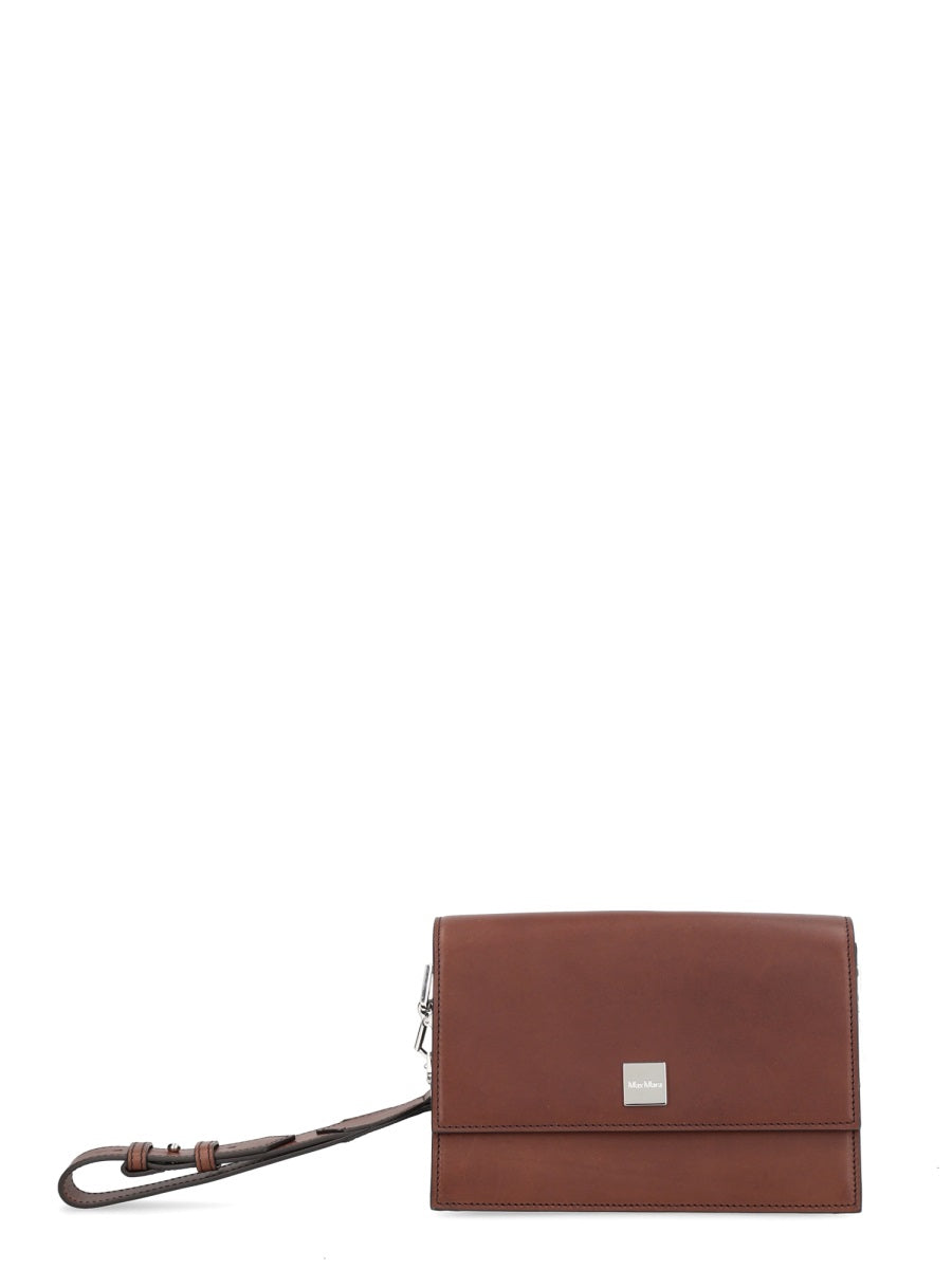 Leather Shoulder Bag Brown