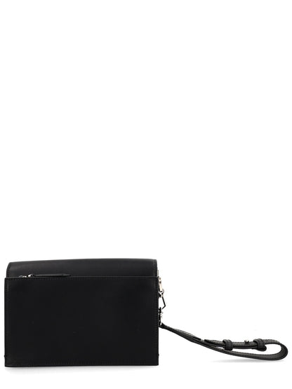 Leather Shoulder Bag Black