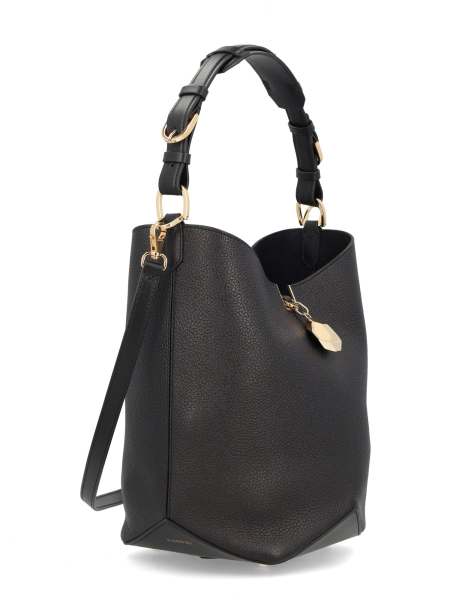 Catch Handbag in Black Calf Leather