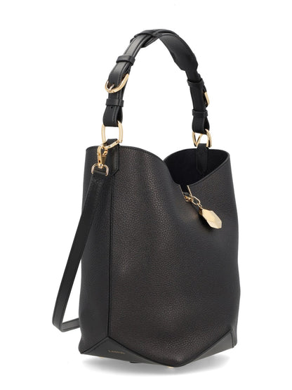 Catch Handbag in Black Calf Leather