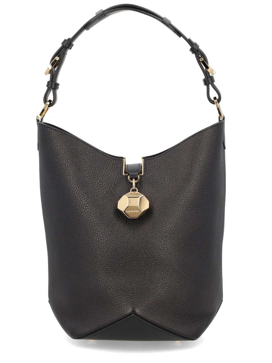 Catch Handbag in Black Calf Leather