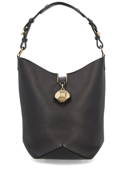 Catch Handbag in Black Calf Leather