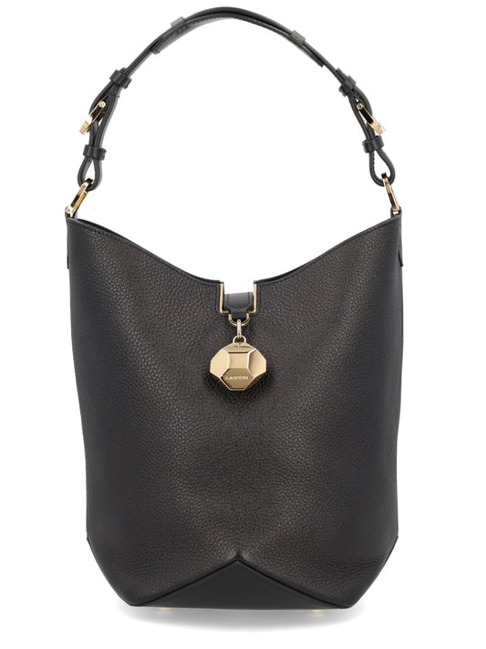 Catch Handbag in Black Calf Leather