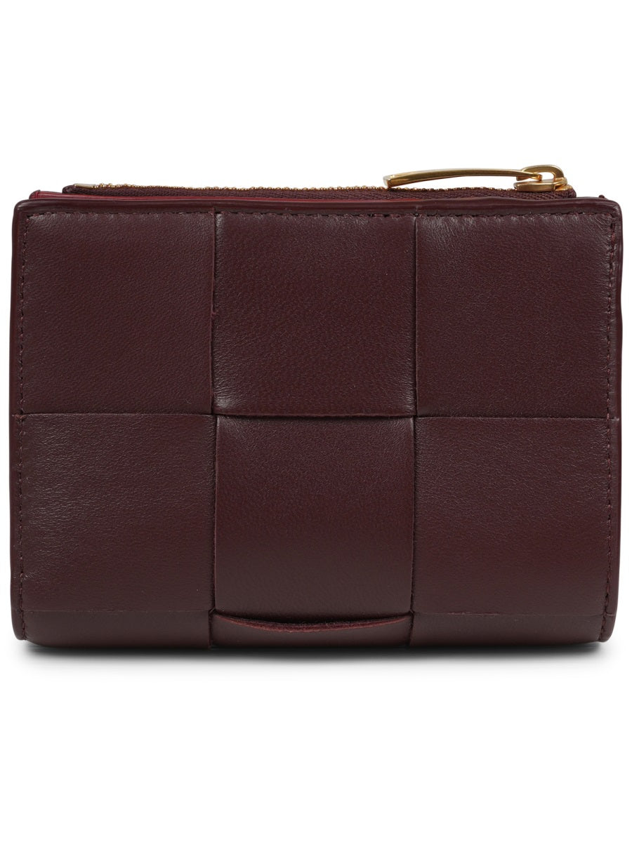 Bi-Fold Wallet Brown Lamb Leather