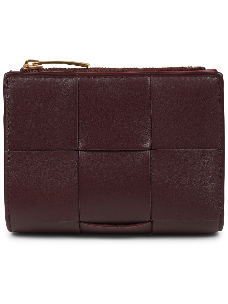 Bi-Fold Wallet Brown Lamb Leather