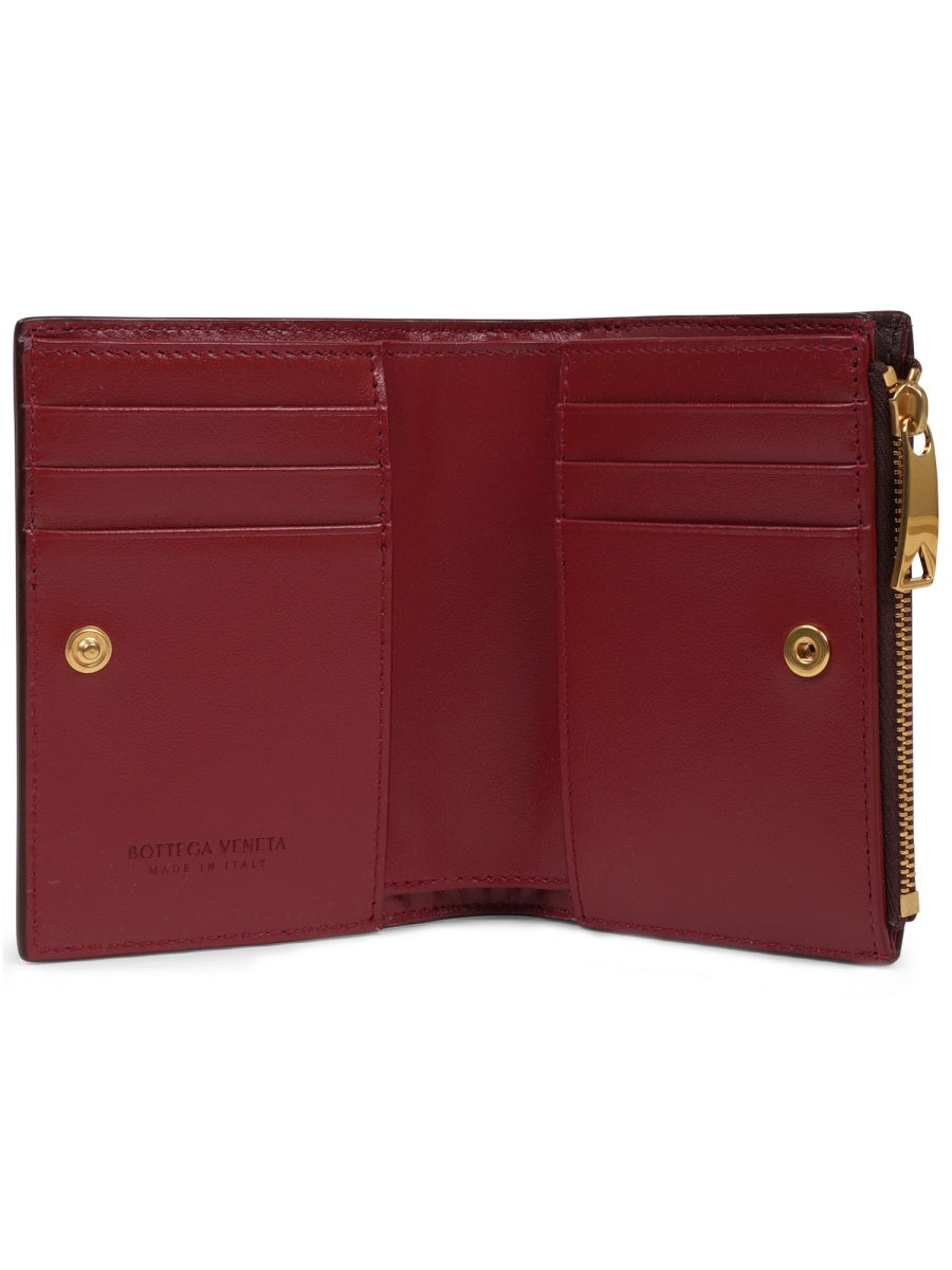 Bi-Fold Wallet Brown Lamb Leather