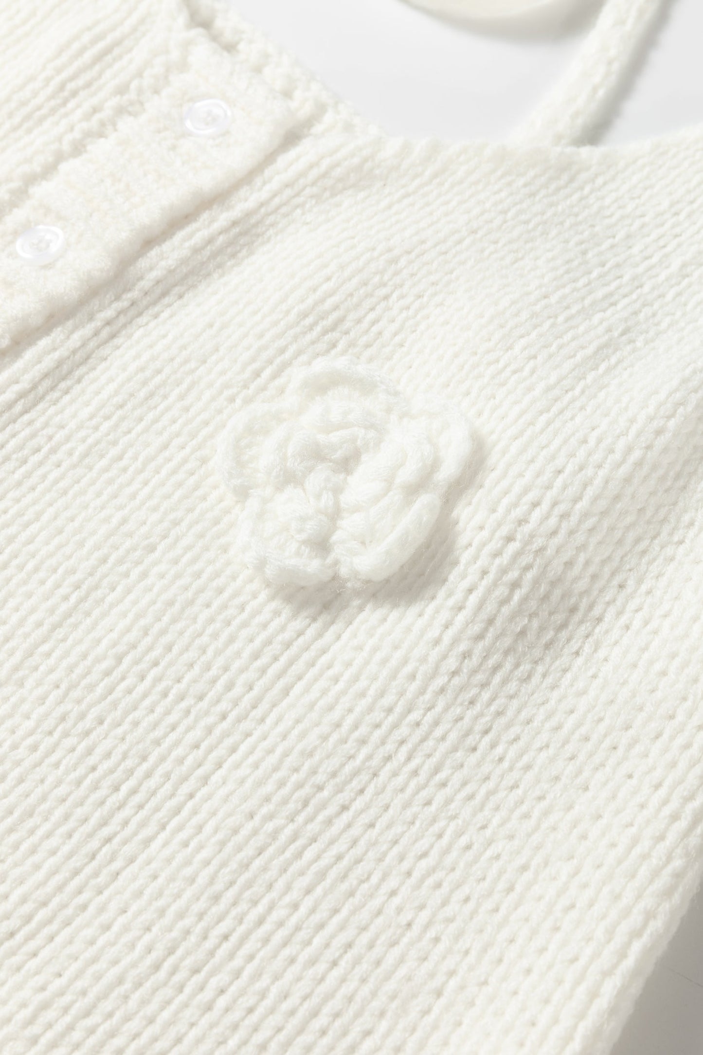 Threaded Pear Maddie Flower Spaghetti Straps Sweater