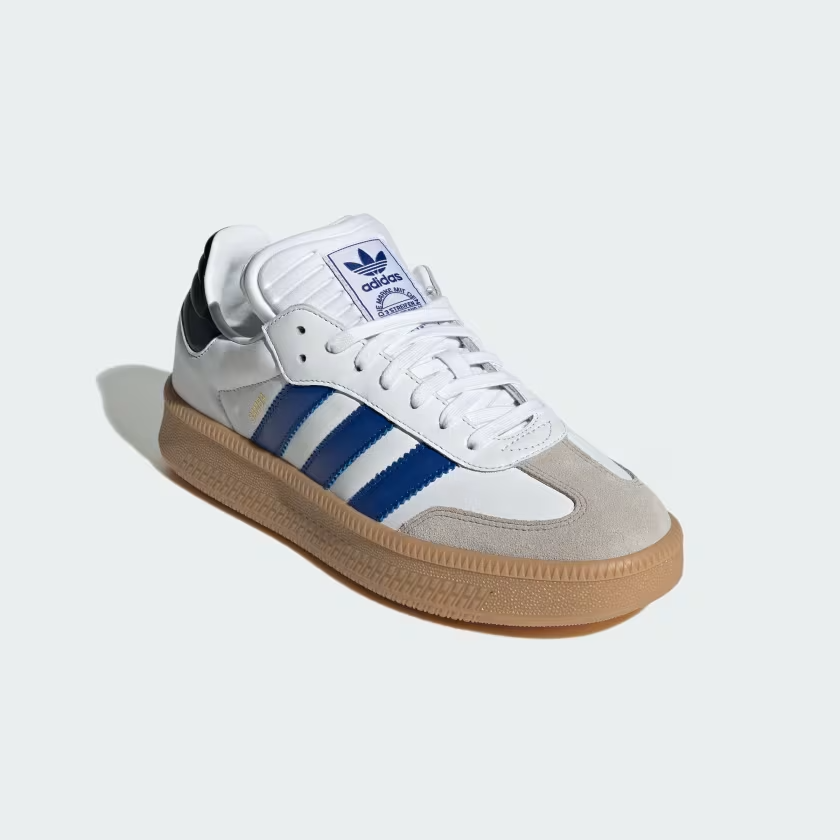 adidas Samba XLG Men's Sneakers — White/Blue Leather Low-Top