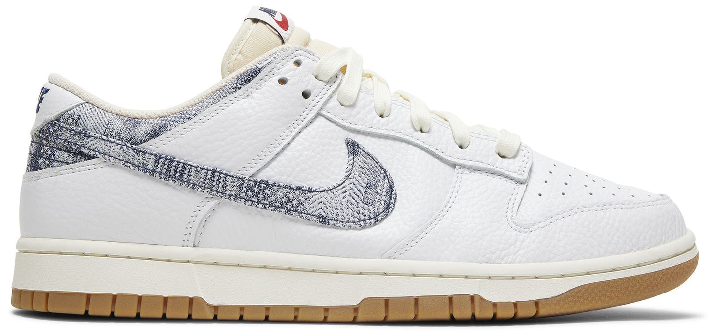 Nike Men's Dunk Low 'New Americana Washed Denim' Sneakers