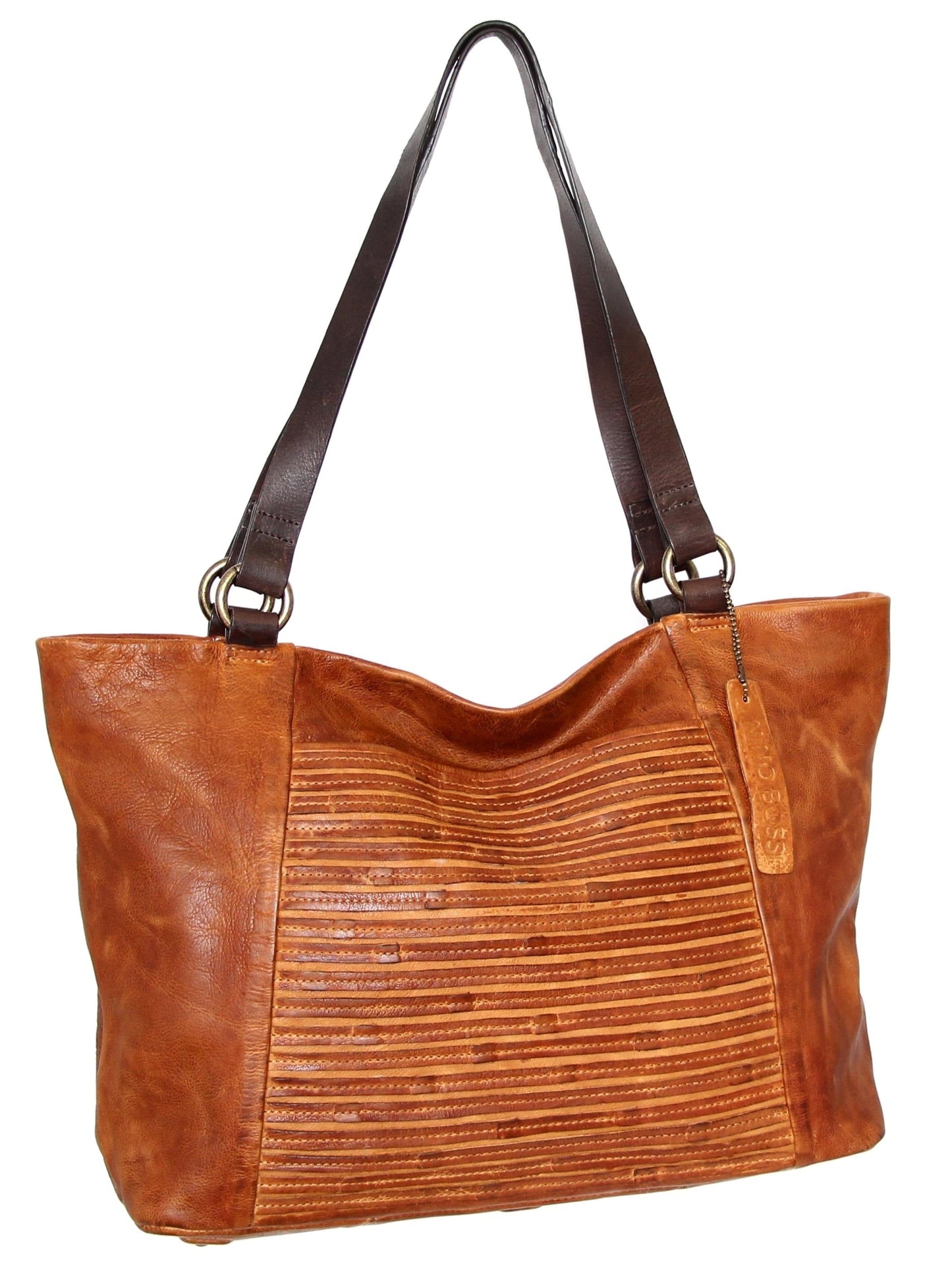 My Camila Leather Tote in Cognac