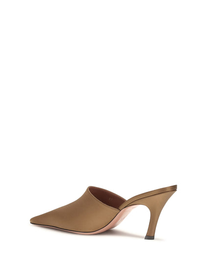 Mules Jamie Mocha Silk