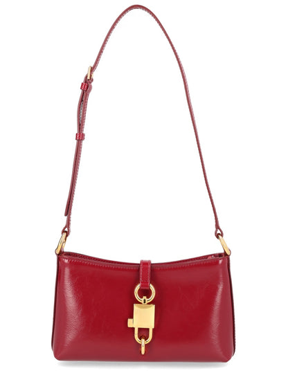 Lock Leather Shoulder Bag
