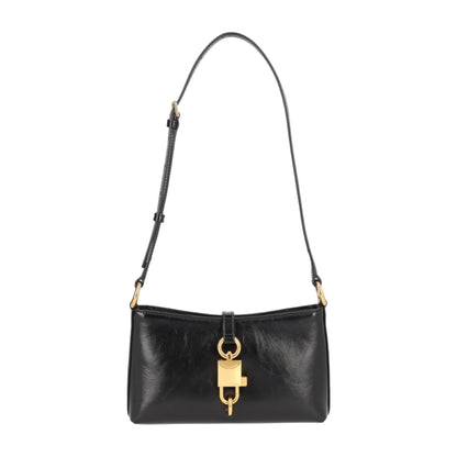 Lock Leather Shoulder Bag