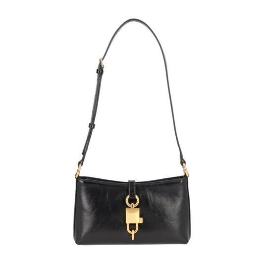 Lock Leather Shoulder Bag