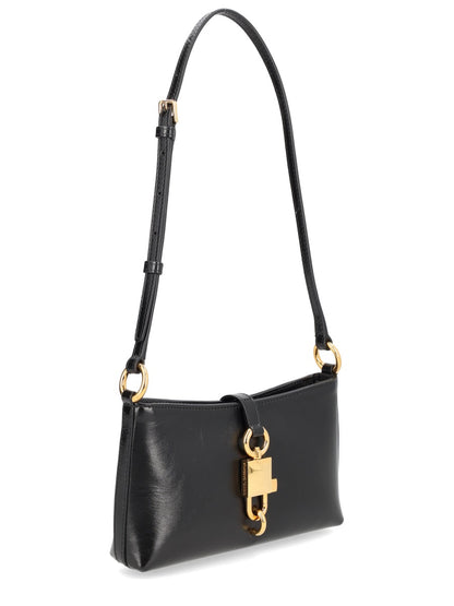 Lock Leather Shoulder Bag