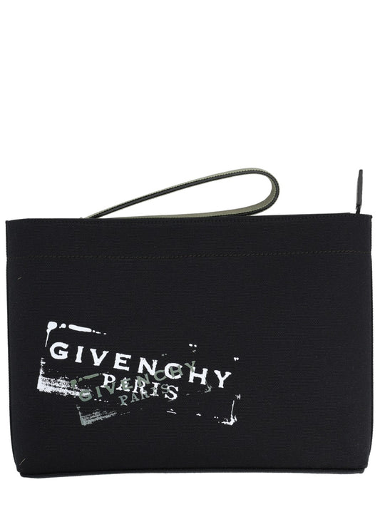 Logo Clutch Bag