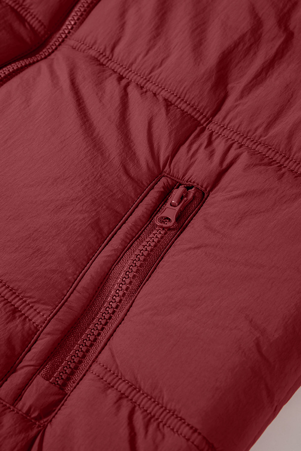 Threaded Pear Clare Side Hooded Puffer Vest