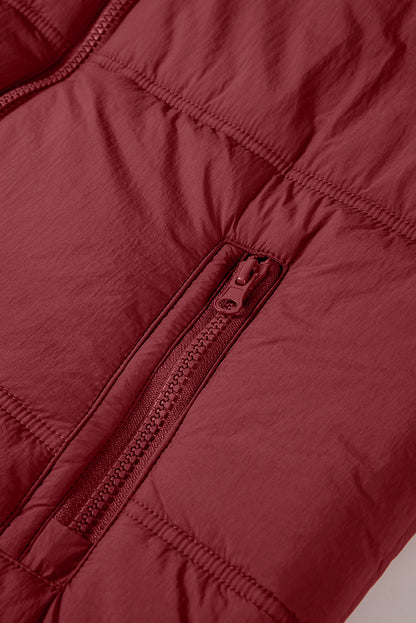 Threaded Pear Clare Side Hooded Puffer Vest